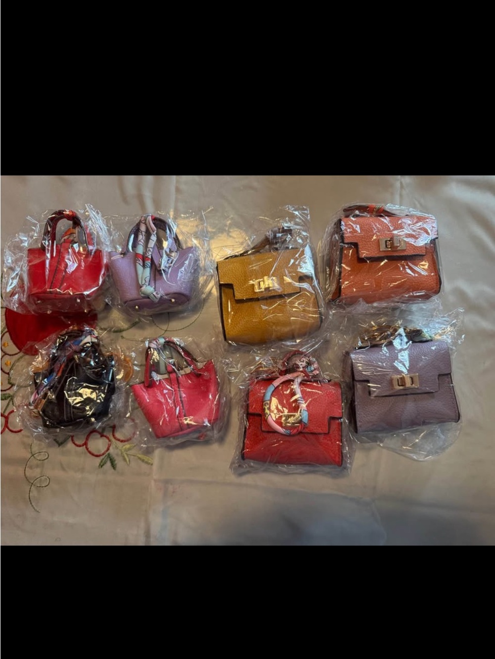 Women’s Mini Top-Handle Bag - Red, Pink, Purple, Yellow, Orange Options